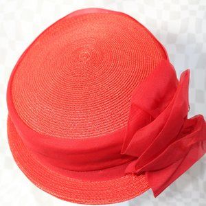Vintage Red Pill Box Hat